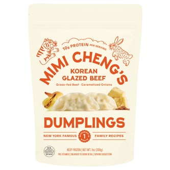 Mimi Cheng's Dumplings, Korean Glazed Beef, Frozen